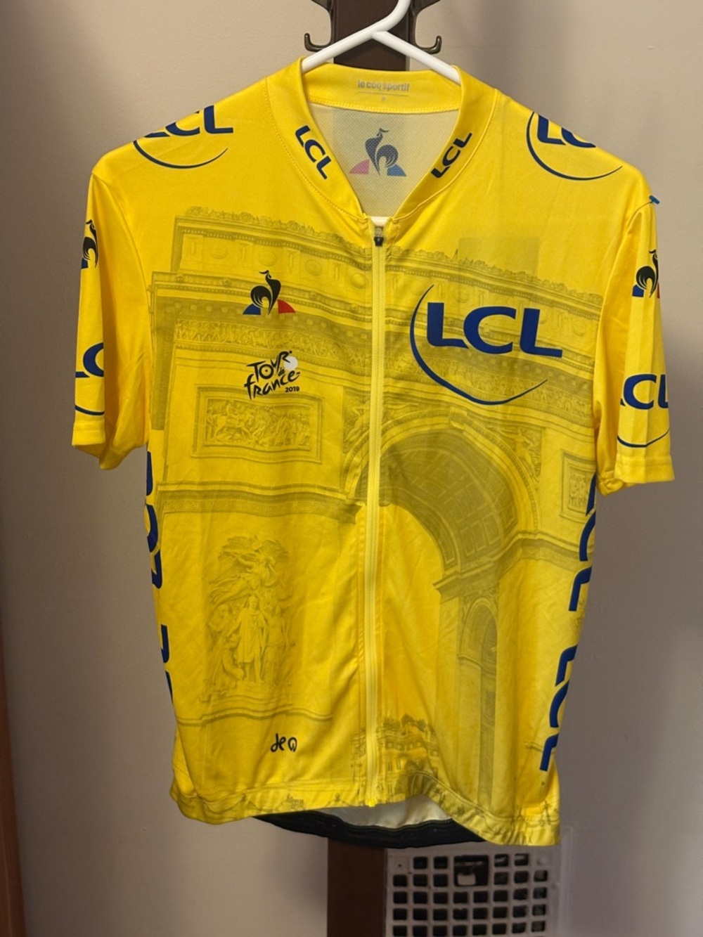 NWT Le Coq Sportif 2019 Tour de France Arrival Full-Zip Cycling Jersey M